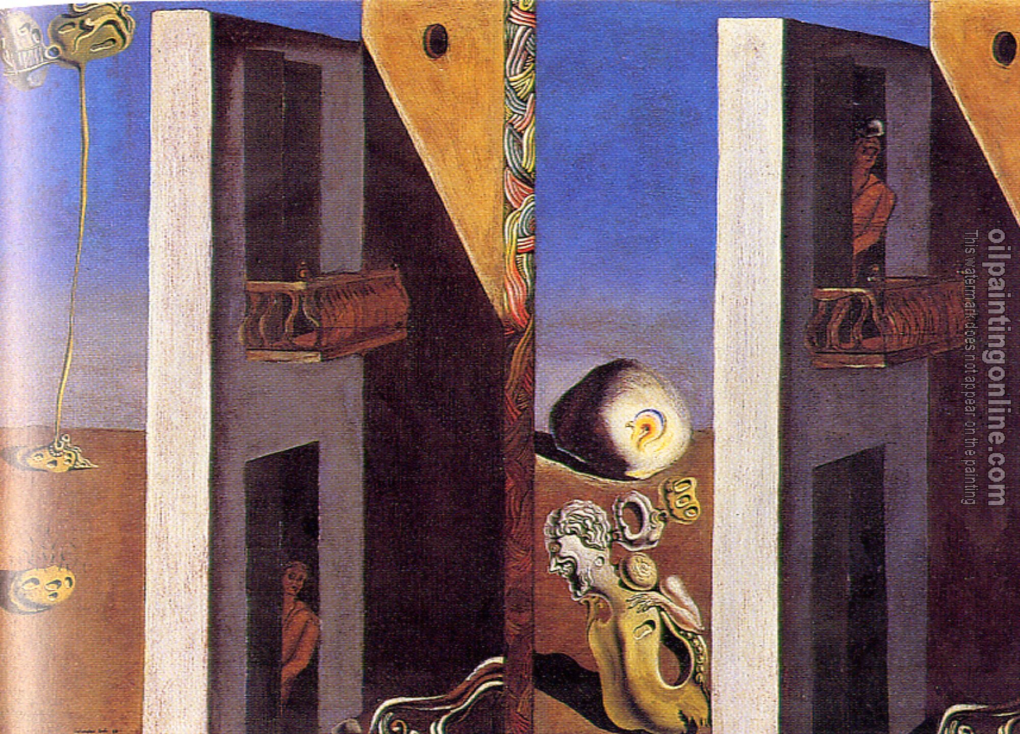 Dali, Salvador - Man of Sickly Complexion Listening to he Sound of the Sea or The two Balconies